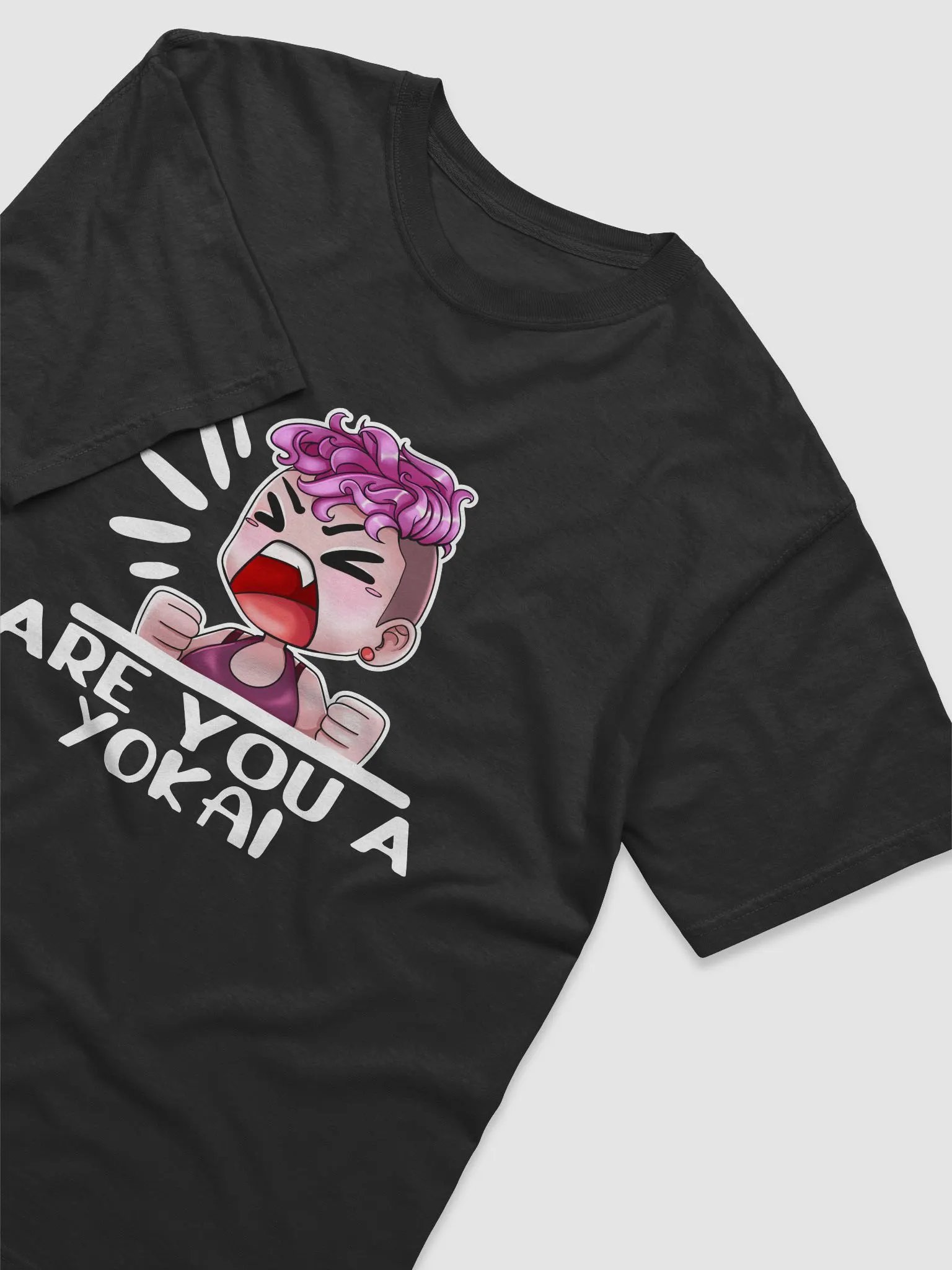 ARE YOU A YOKAI TSHIRT (White Lettering) product image (3)