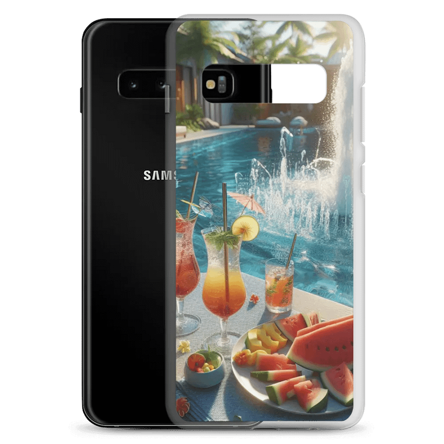 Tropical Oasis Samsung® Clear Case | AI Design product image (9)