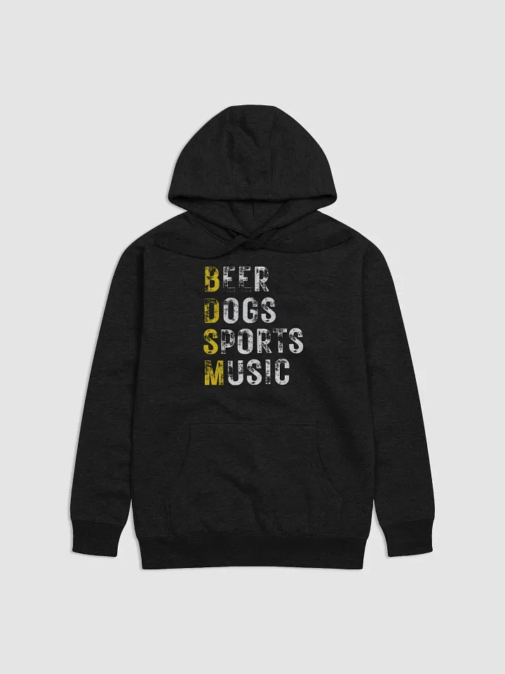 Beer Dogs Sports Music Hoodie – Funny Gold BDSM Gift for Men and Women product image (1)