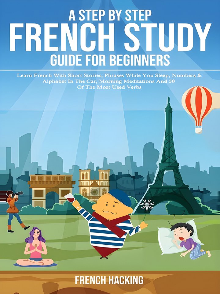 A step by step French study guide for beginners - Learn French with short stories, phrases while you sleep, numbers & alphabet in the car, morning ... 50 of the most used verbs (French Edition) product image (1)