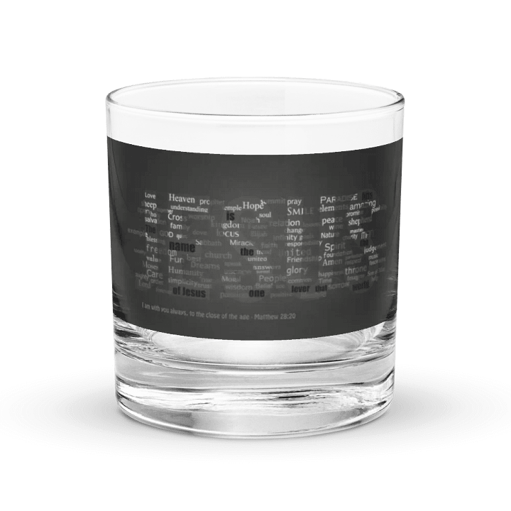 JESUS LOVE Rocks Glass product image (1)