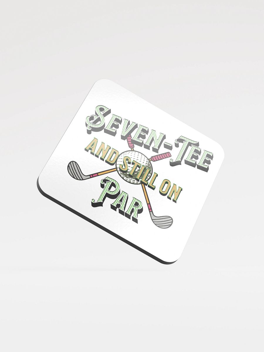 Seven-Tee And Still On Par Golfing Vintage Club Coaster Set product image (2)