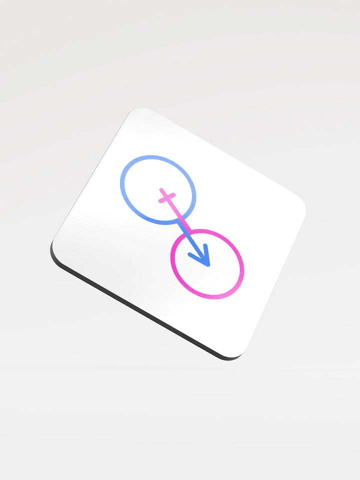 Male & Female Intersection Cork Coaster product image (1)
