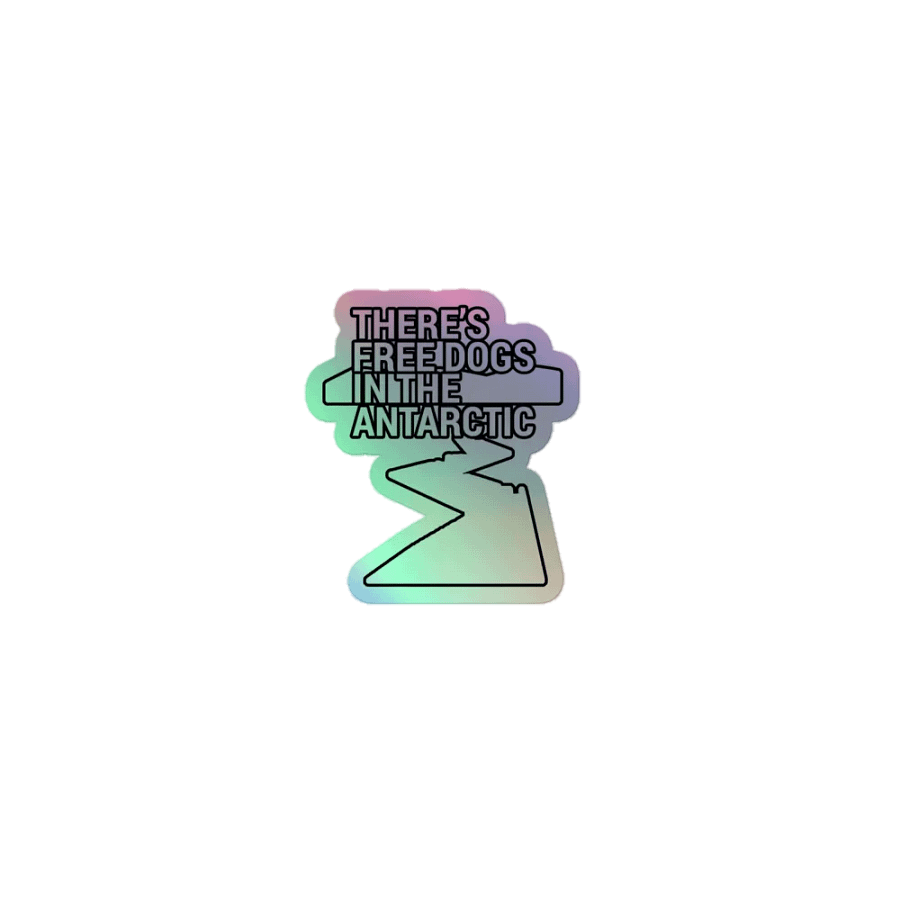 FREE DOGS HOLO STICKER product image (1)