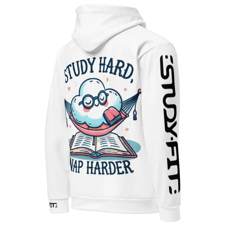 Study Hard Nap Harder - Recycled Hoodie product image (1)