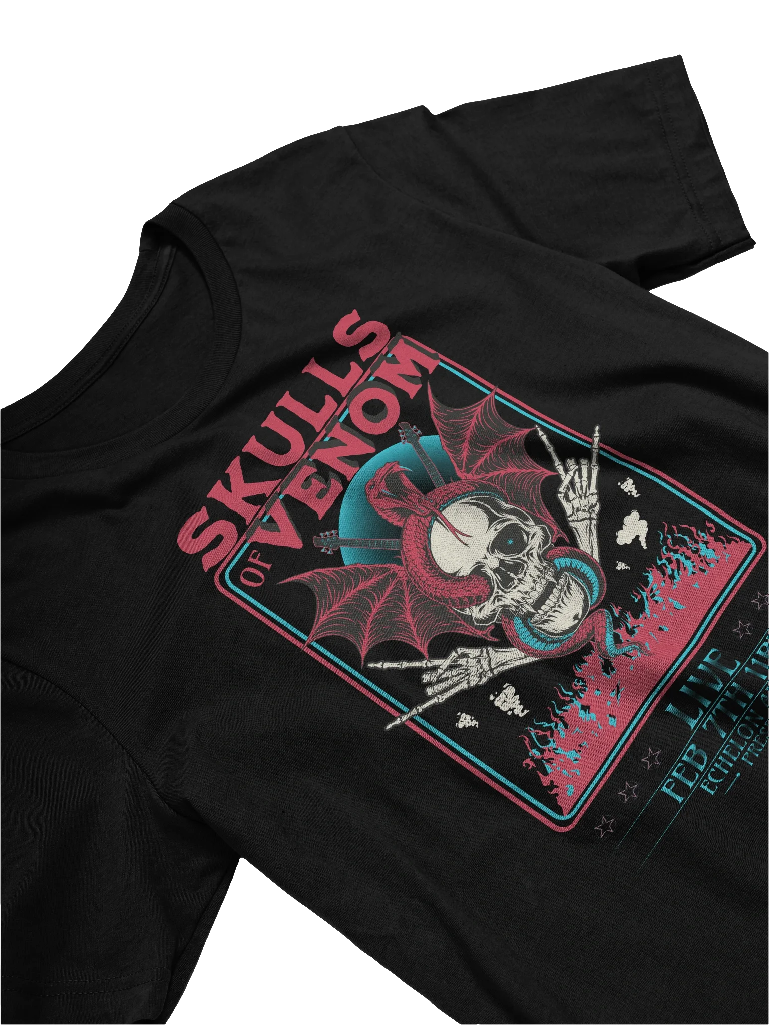 Stylish Skull-Themed T-Shirt for Venom Metal Band Fans product image (3)