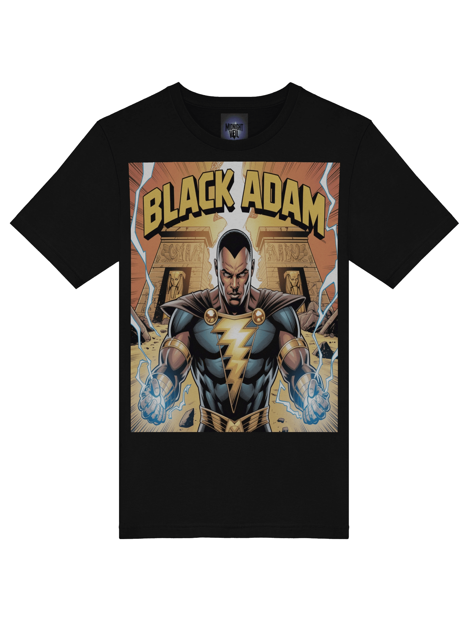 Black Adam Power of Shazam Supersoft T-Shirt – Kahndaq Lightning Legacy product image (7)