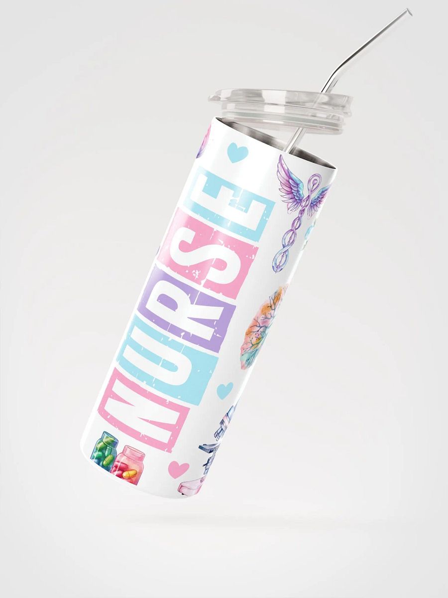 Whimsical Nurse Watercolor Stainless Steel Tumbler product image (3)
