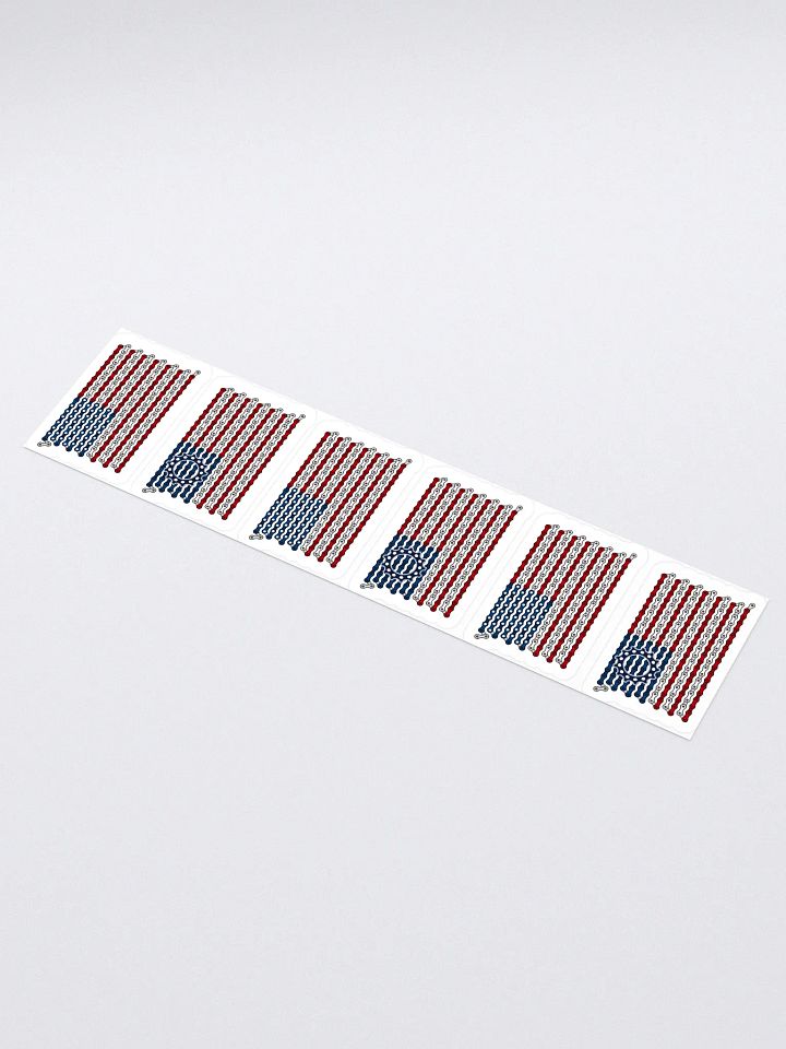 USA Dual Bike Chain Flag Sticker 6 Pack product image (1)