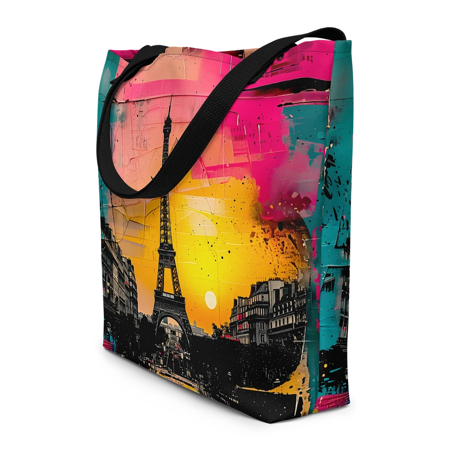 Tote Bag: Historical Eiffel Tower Paris Artistic Travel Abstract Art Design product image (4)