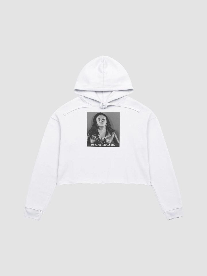 Divine Feminine White Crop Hoodie product image (1)