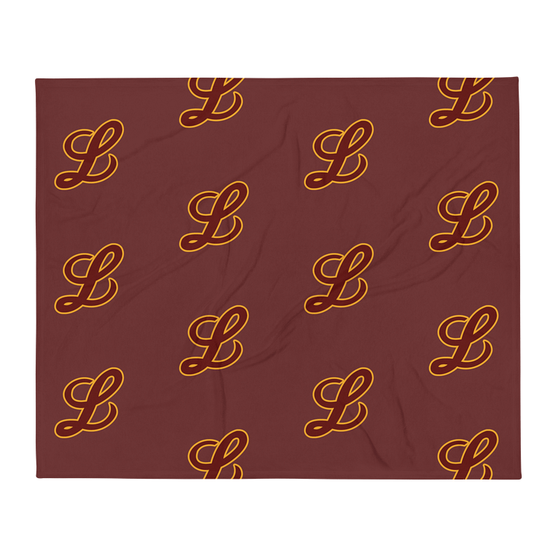 Maroon "L" Pattern Blanket