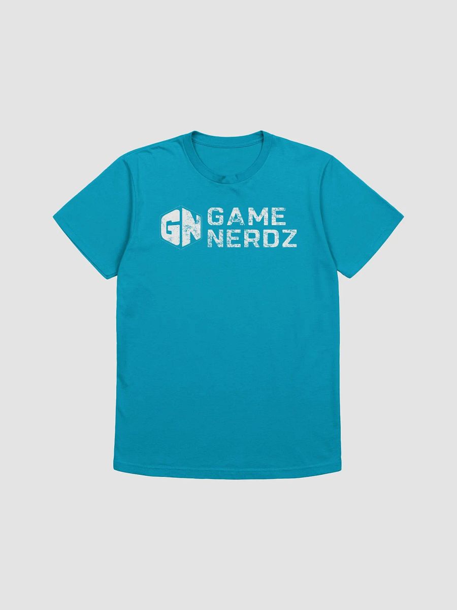 Game Nerdz Vintage Logo Supersoft T-Shirt Blue product image (2)