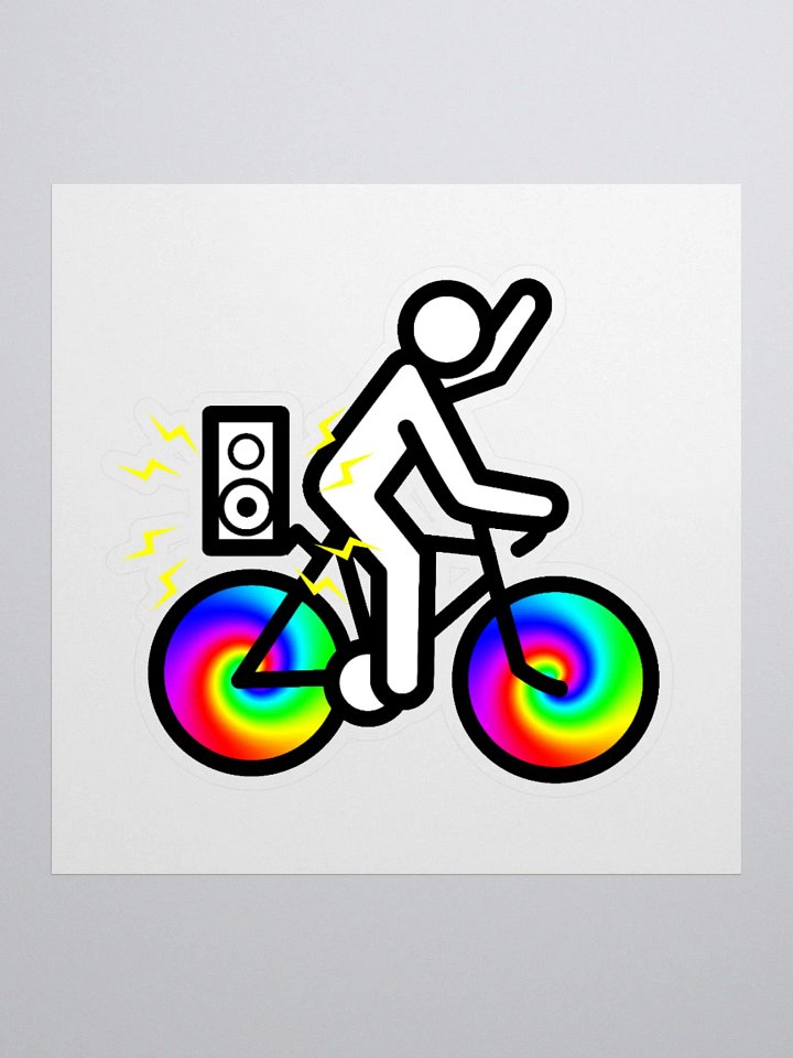 Bike Rave Logo Sticker product image (1)