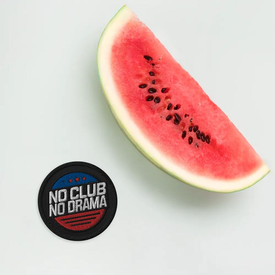 No Club No Drama Embroidered Patch product image (4)