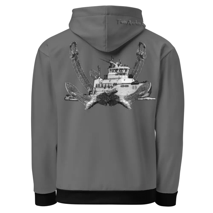 Gray win Anchor Titan tug Hoodie product image (1)