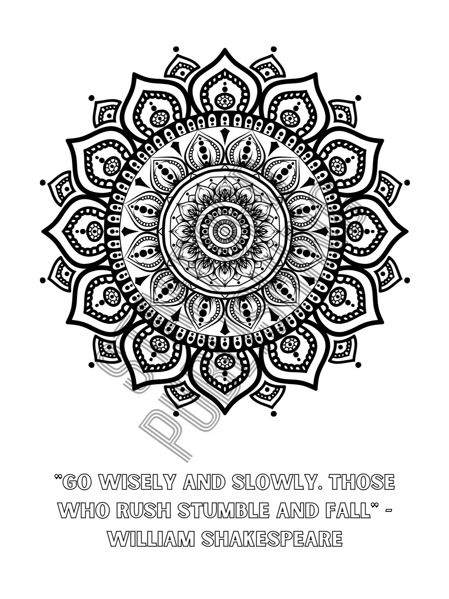 Mandala Coloring Book with Famous Quotations Printable Version product image (4)