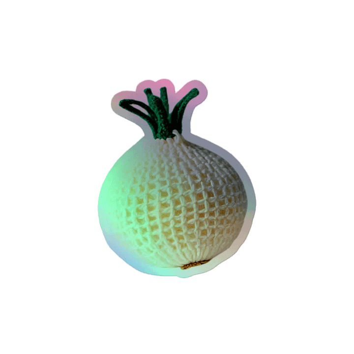 CozyAvocado Kiss-Cut Holographic Sticker Sheet Onion #1 product image (2)