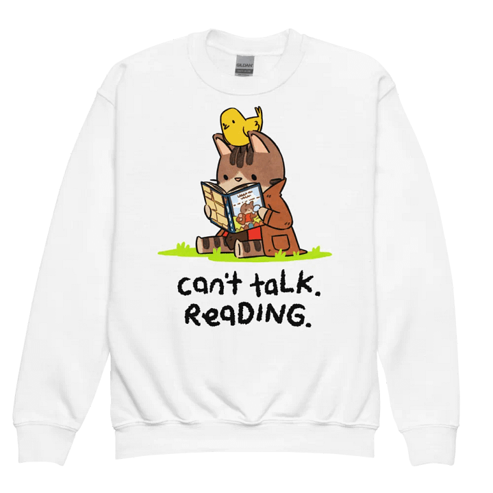 reading sweatshirt (kids) product image (1)