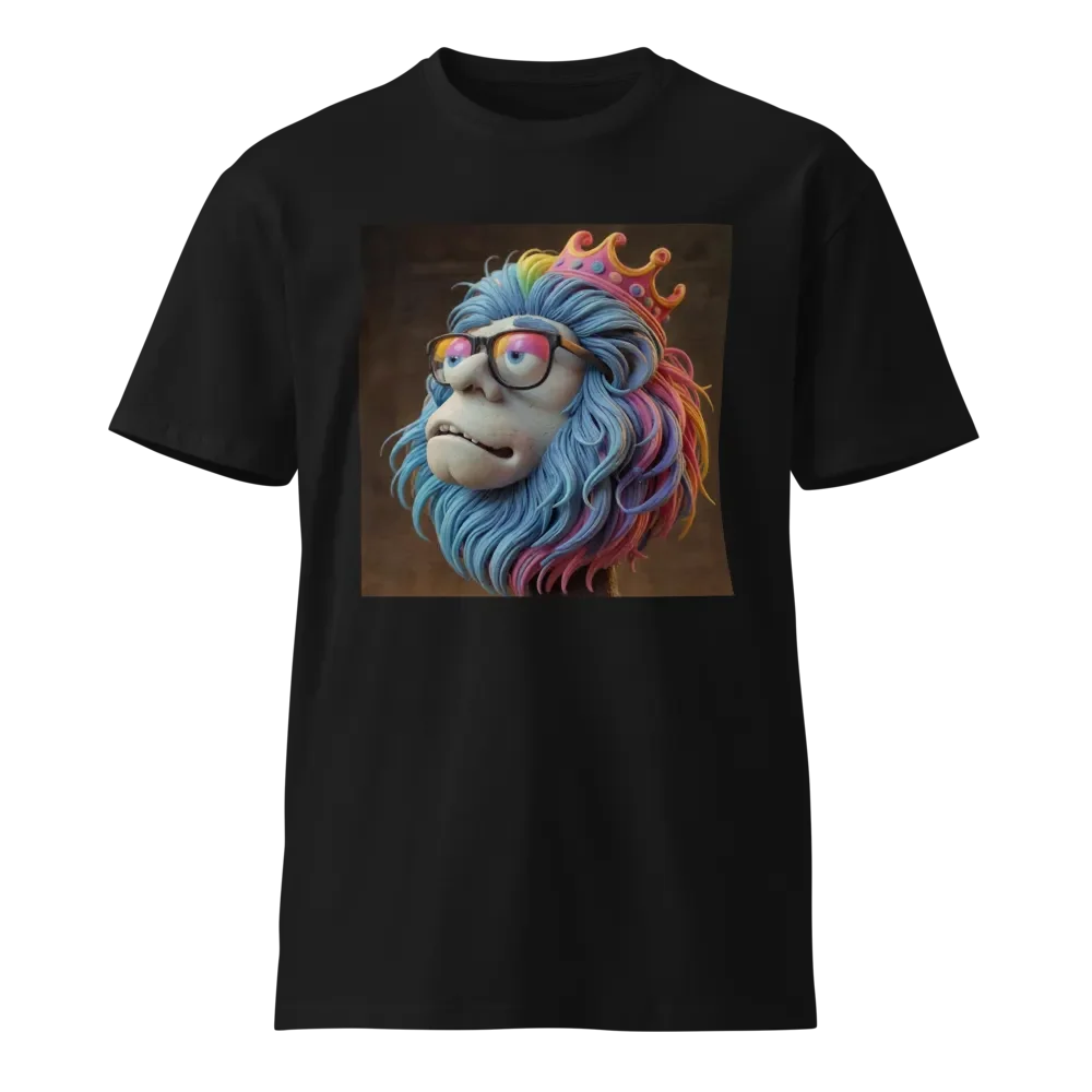 Whimsical Rainbow Hair Cartoon T-Shirt product image (1)
