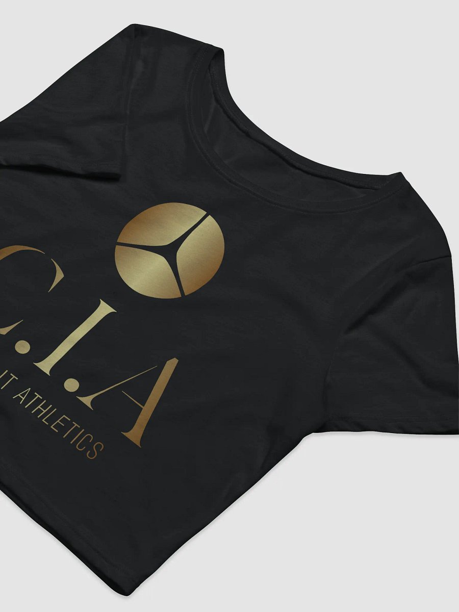 C.I.A Metallic Gold Emblem Crop Tee product image (15)
