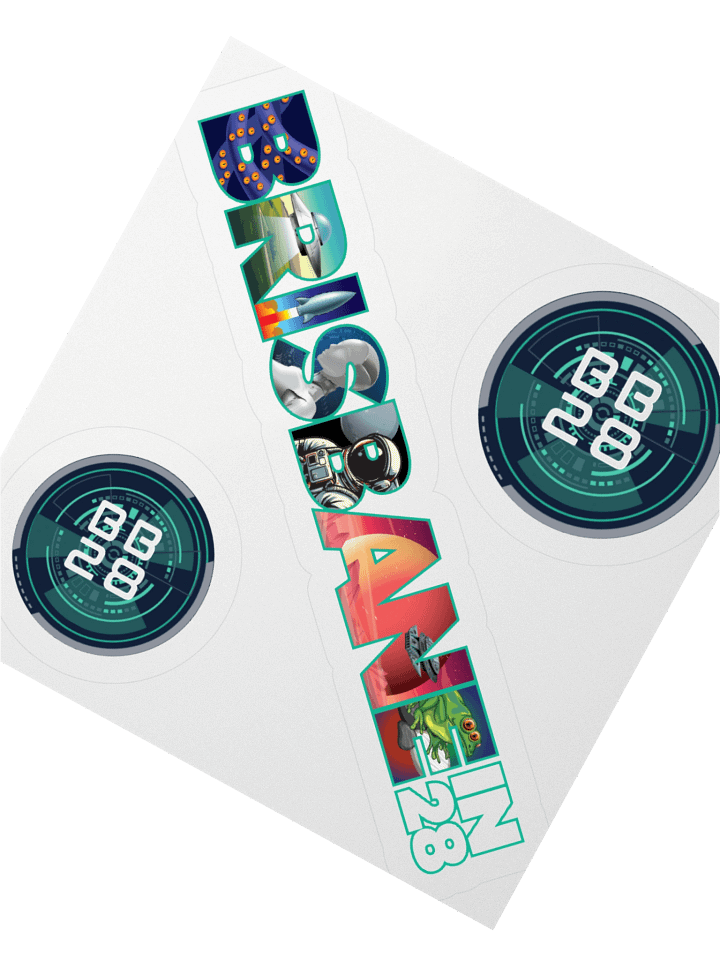 BrisbaneIn28 - Bid Sticker Set (Seattle) product image (2)