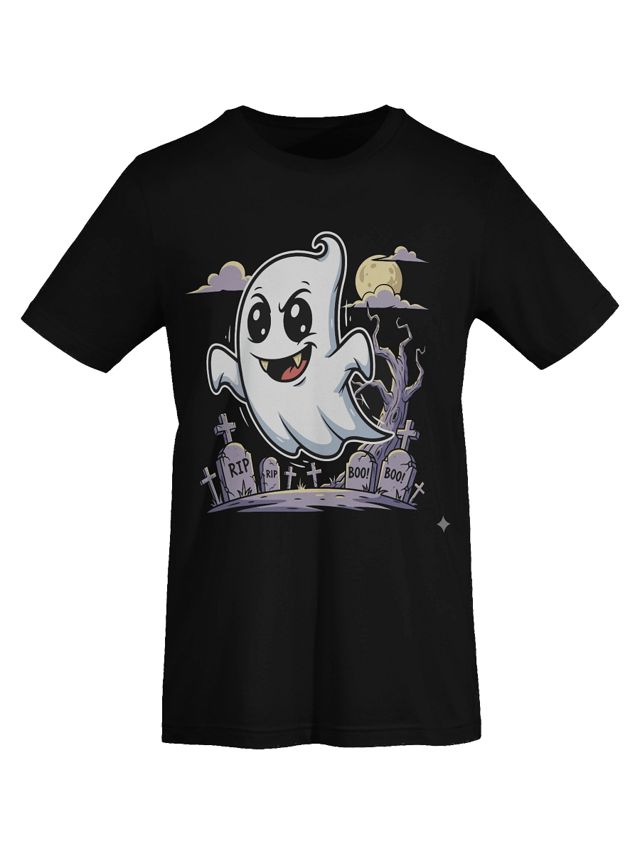 Cute Ghost T-Shirt | Halloween Spooky Ghost Graveyard Tee product image (7)