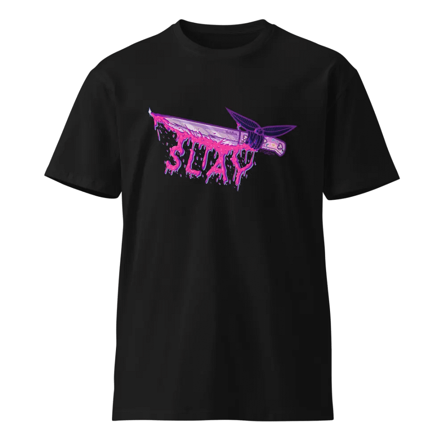 “Slay” Bloody Knife Cotton T-Shirt product image (3)