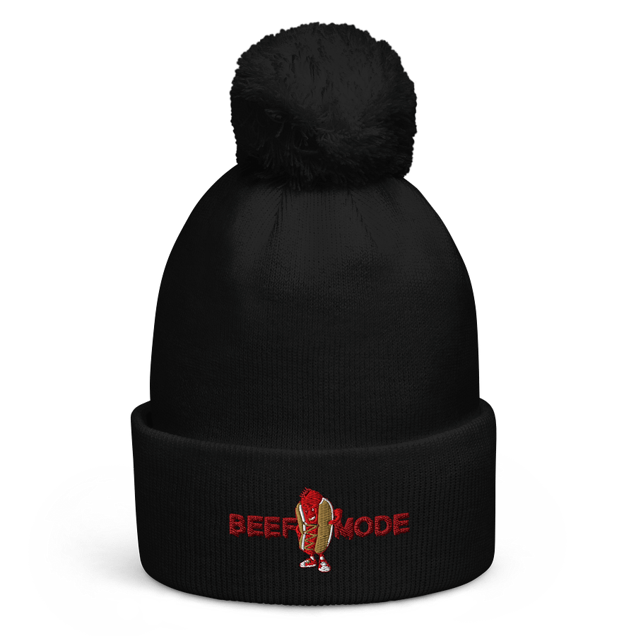 Beef Mode Pom-Pom Beanie product image (1)