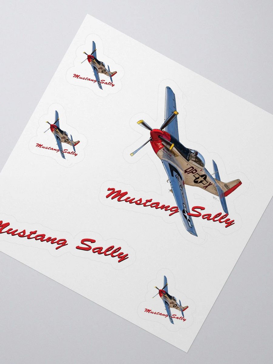 Mustang Sally Kiss Cut Sticker Aviation Art product image (2)