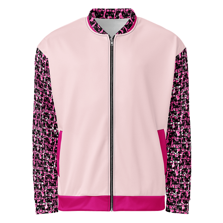 Experience Stories Unisex Bomber Jacket (Pink, Blush, and Black) product image (1)