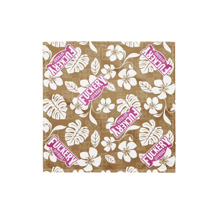 Fuckery Offroad Hawaiian Bandana - Tan product image (1)