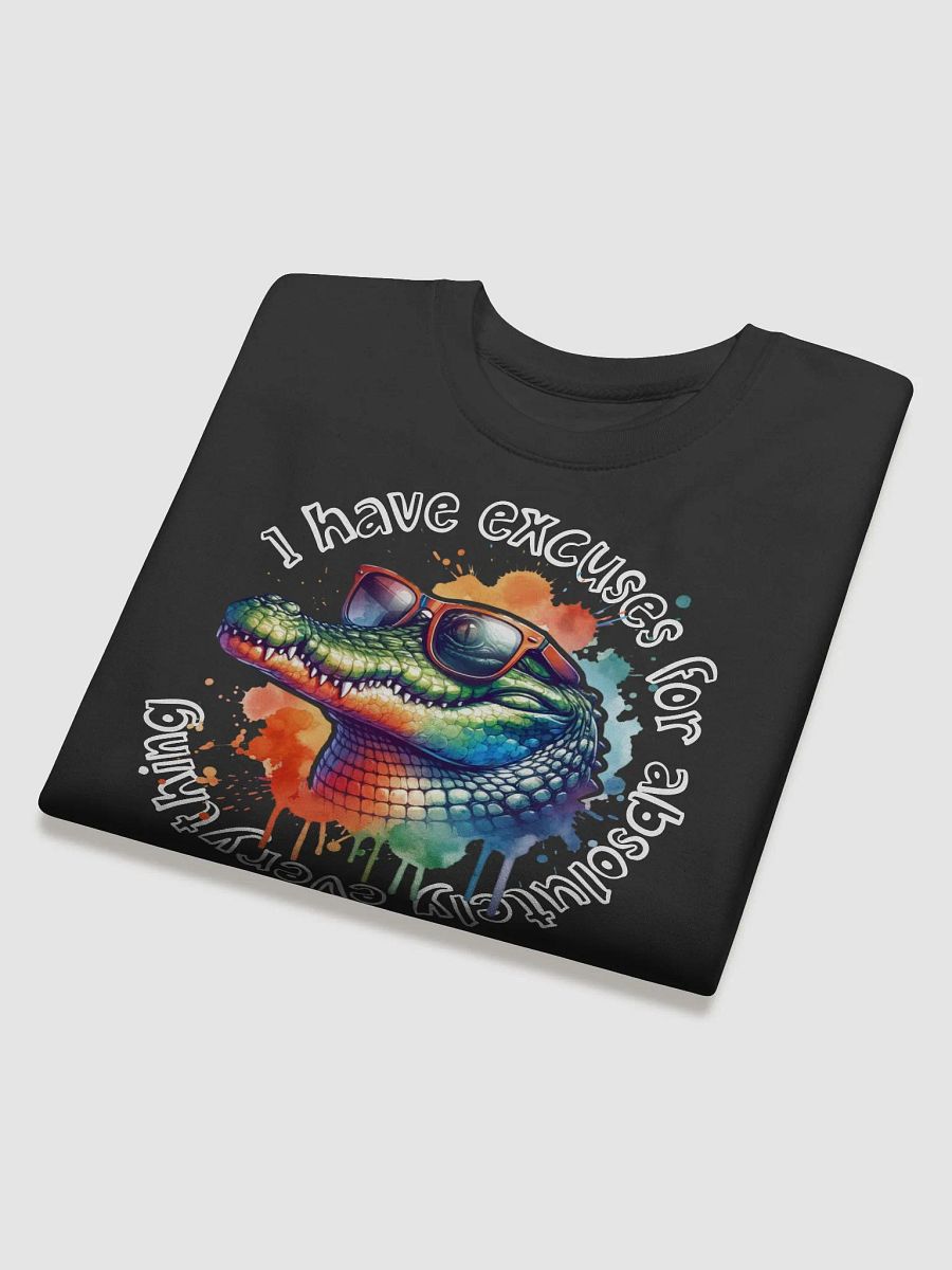 Crocodile Excuses Artistic Sweatshirt product image (4)