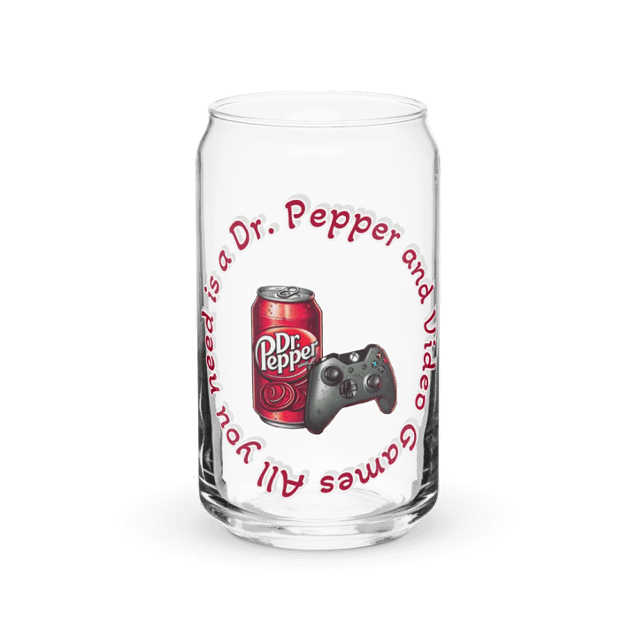 Dr. Pepper & Video Games Glass product image (1)