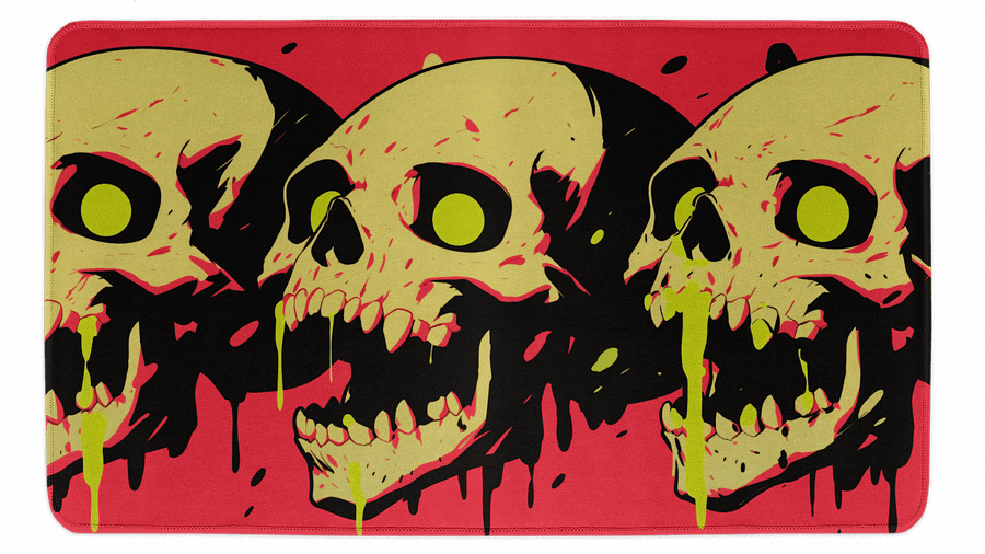 Zombie Skulls Desk Mat product image (1)