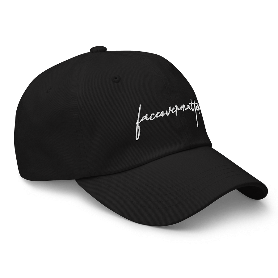 Faceovermatter Dad Hat (Black) product image (3)