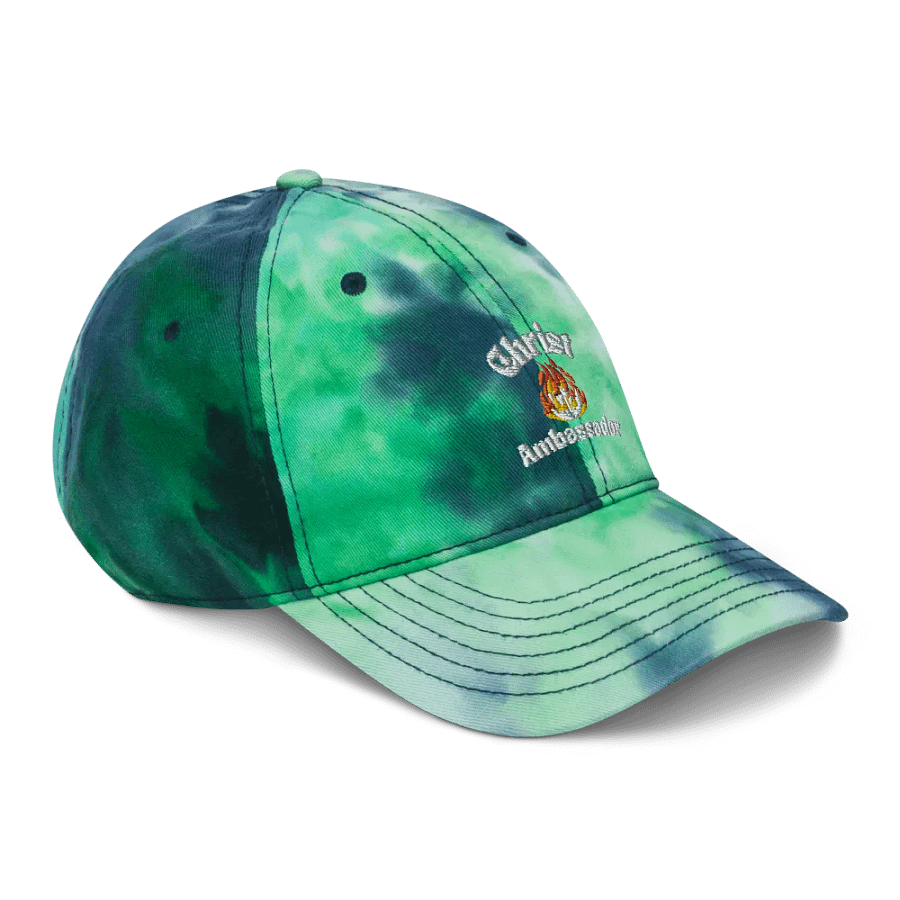 Christ Ambassador -Flaming Cross Tie-Dye Dad Hat product image (12)