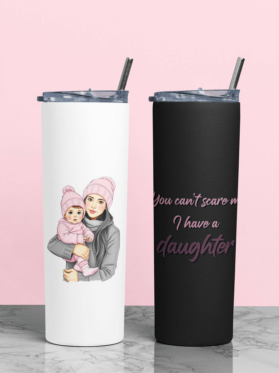 Stay Refreshed, Mama - Tumbler for Girl Moms - Brown eyes, Black hair product image (1)