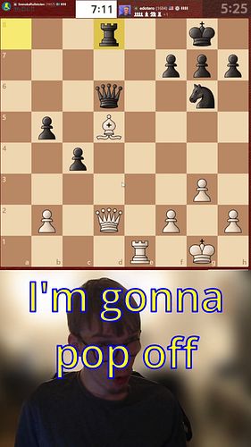 Sacrificing two pieces for the queen is so fun

Considering chess.com premium? Use my link in my bio.

#chess #chessstreamer ...