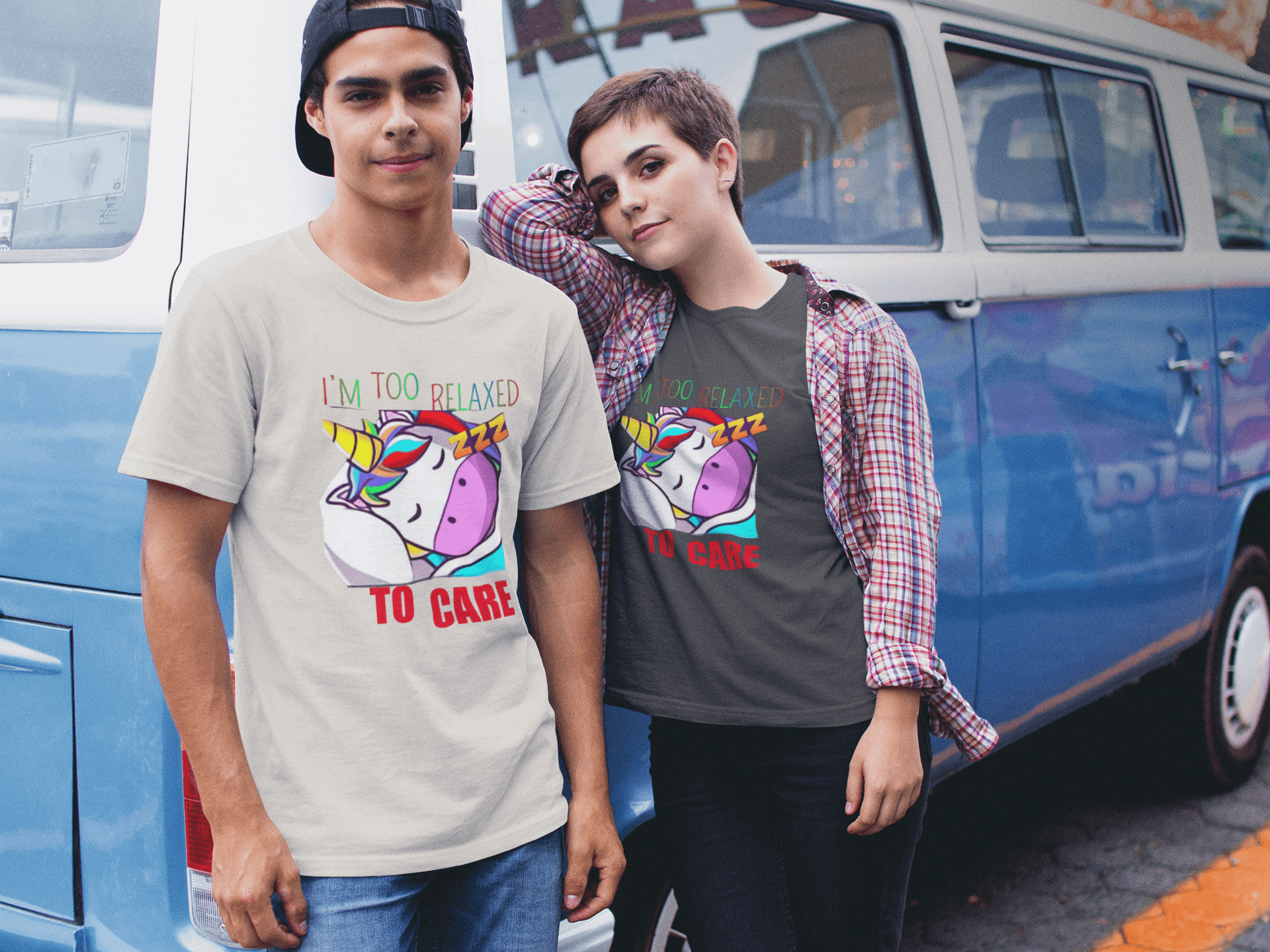 I'm Too Relaxed To Care Tee - Over-sized Fit product image (3)