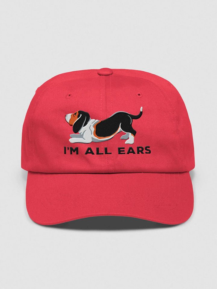 I'm All Ears Classic Dad Hat(Embroidered) of a Basset Hound(Tricolor) product image (1)