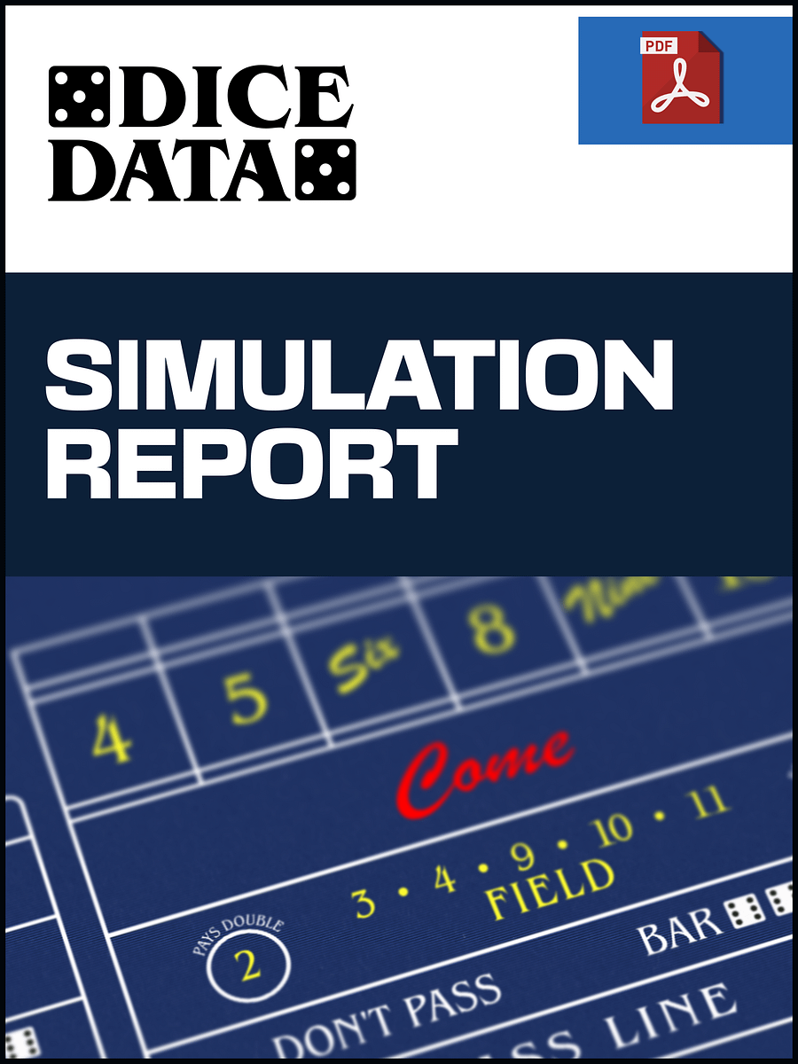 Three Point Dolly - 100x Odds [Dice Data Simulation Report] product image (1)