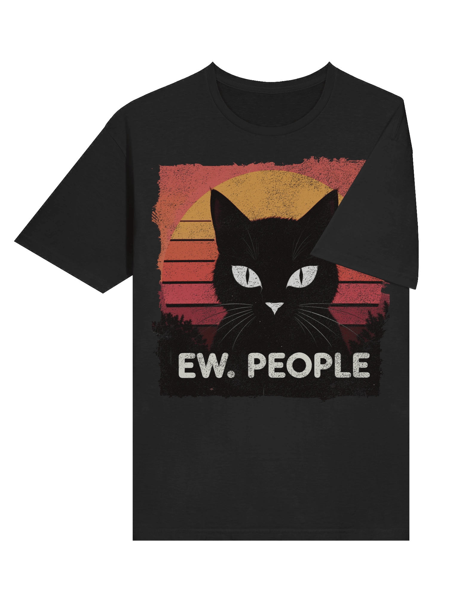 Ew. People Retro Cat T-Shirt product image (34)