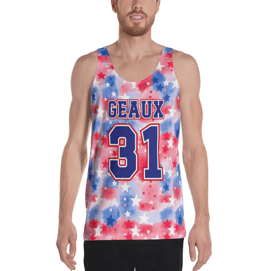 RWB All Over Print Men's Tank Top - Geaux 31 product image (3)