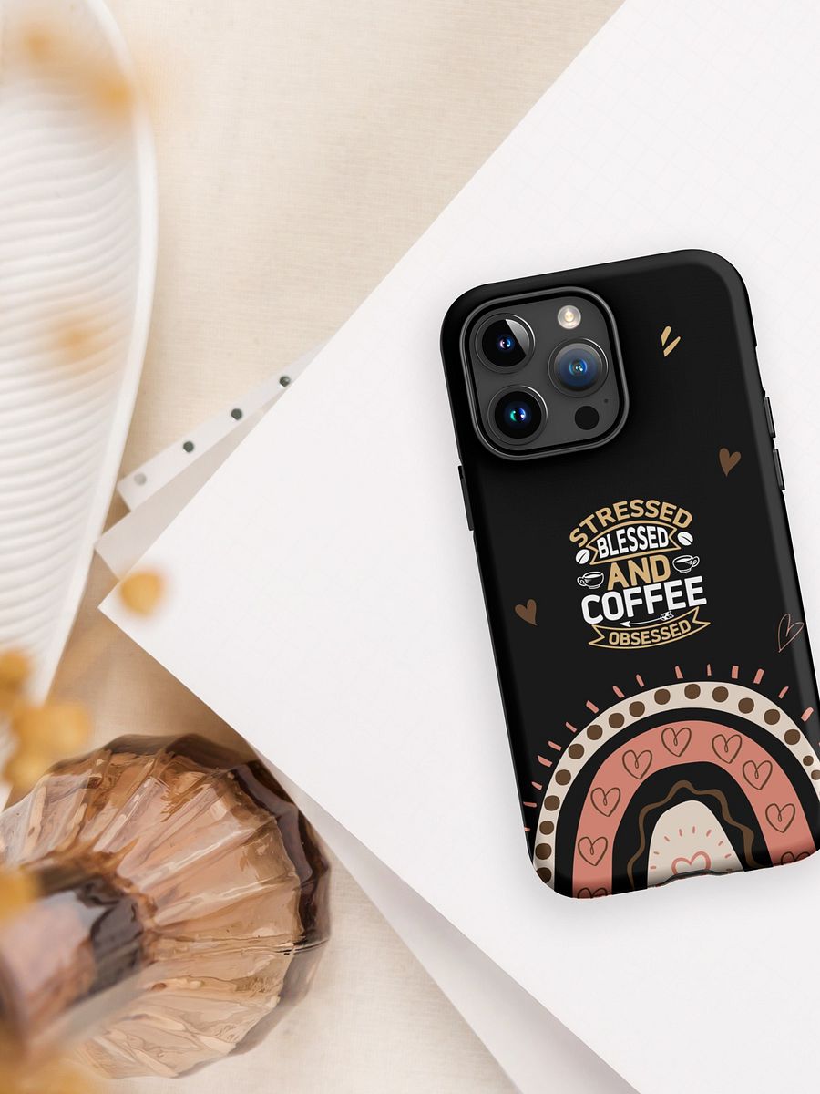 Aesthetic Coffee iPhone Case I Funny Quote I Rainbow I Phone Cover for Coffee Lovers I MAGSAFE COMPATIBLE product image (5)