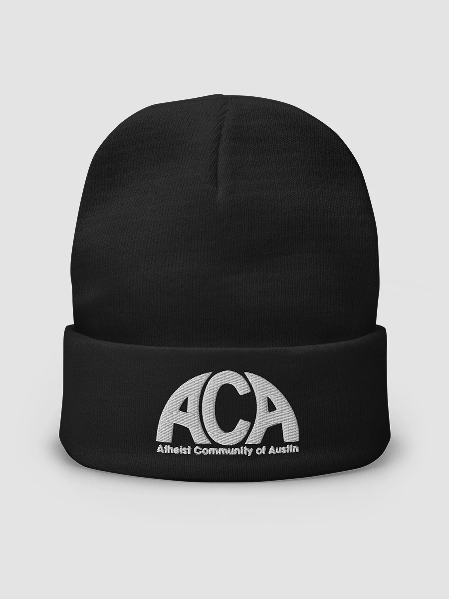 The Atheist Community of Austin Embroidered Beanie product image (4)