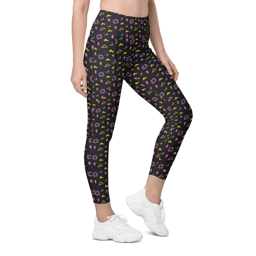 Oh Worm black pattern pocket leggings product image (7)