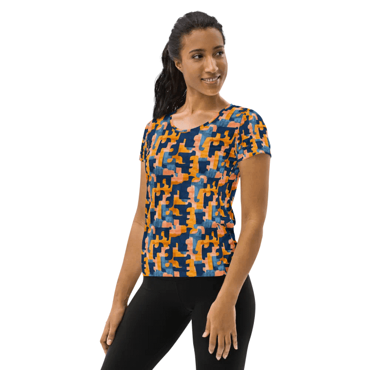 Flowing Shapes | Women's Athletic T-Shirt product image (1)
