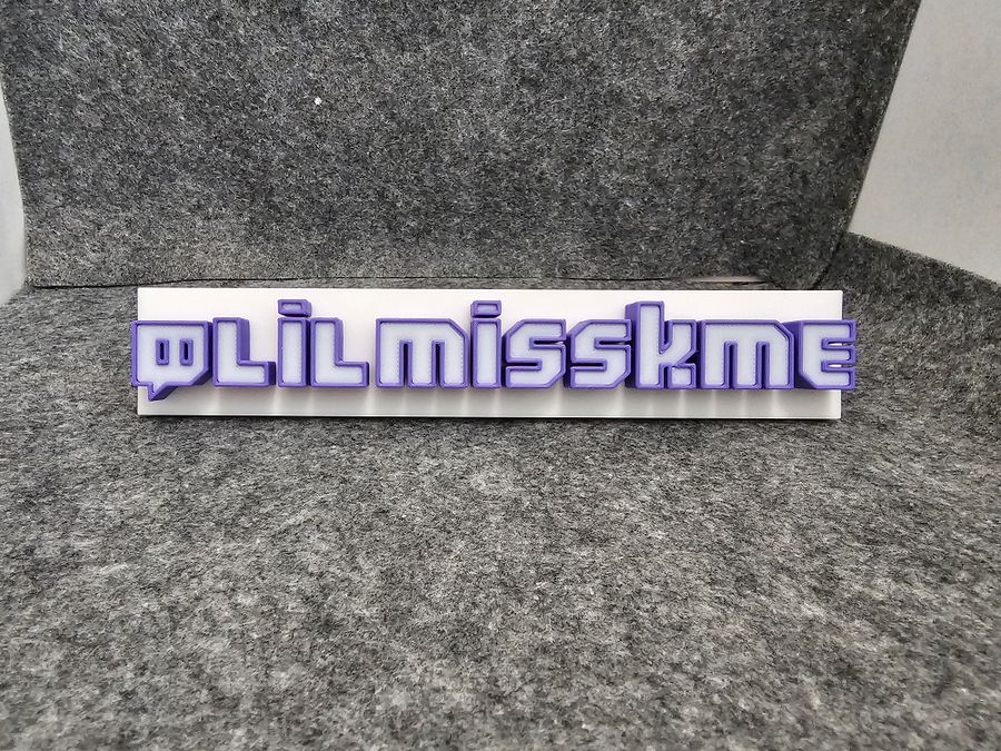 Custom 3D Printed Twitch Name Plate | Gamer Desk Sign | Streamer Display Tag product image (3)