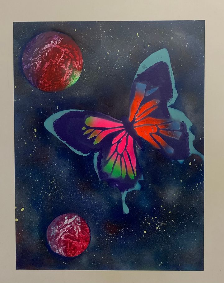 Butterfly Spray paint art product image (1)